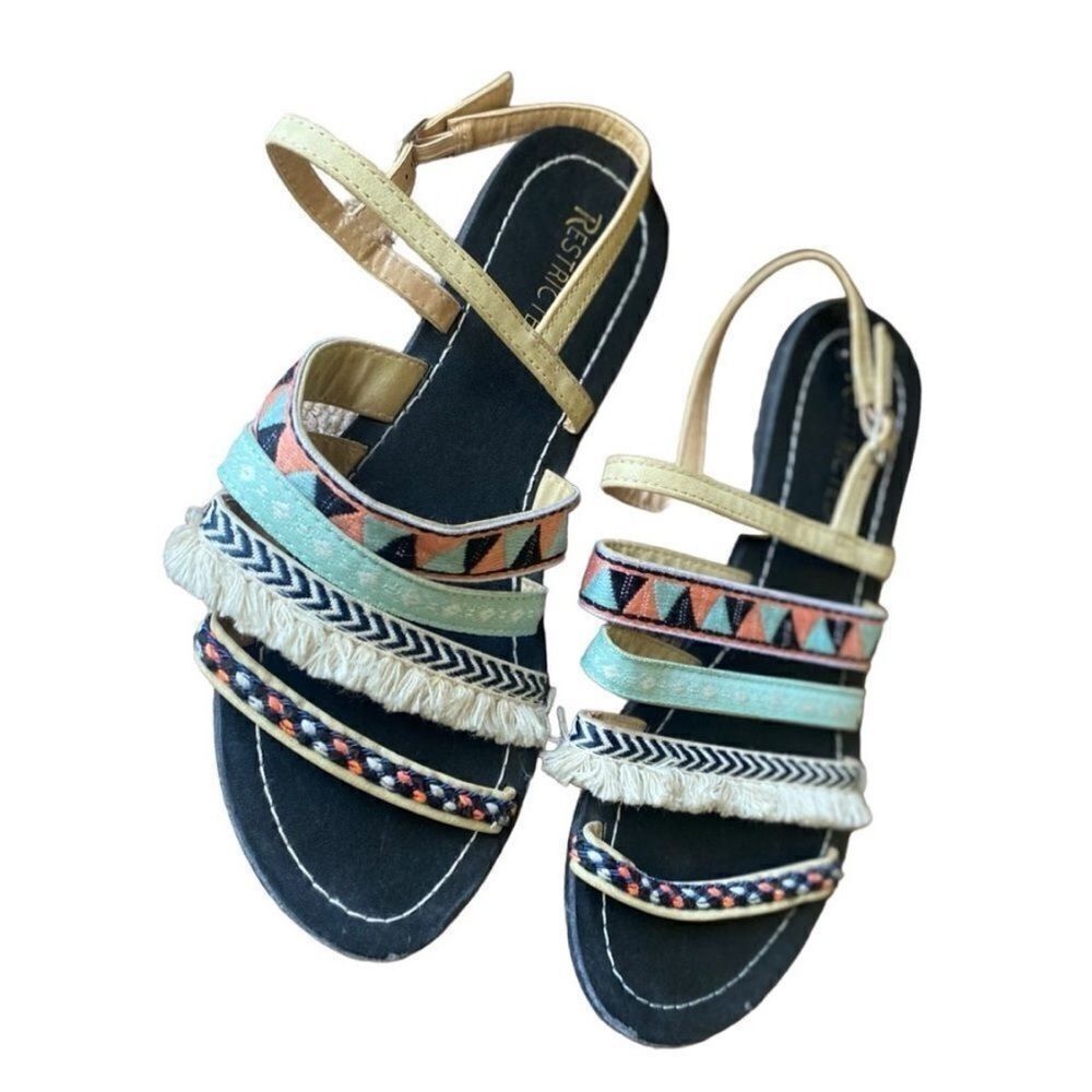 Restricted Woman’s Boho Festival Sandals. Size 9.